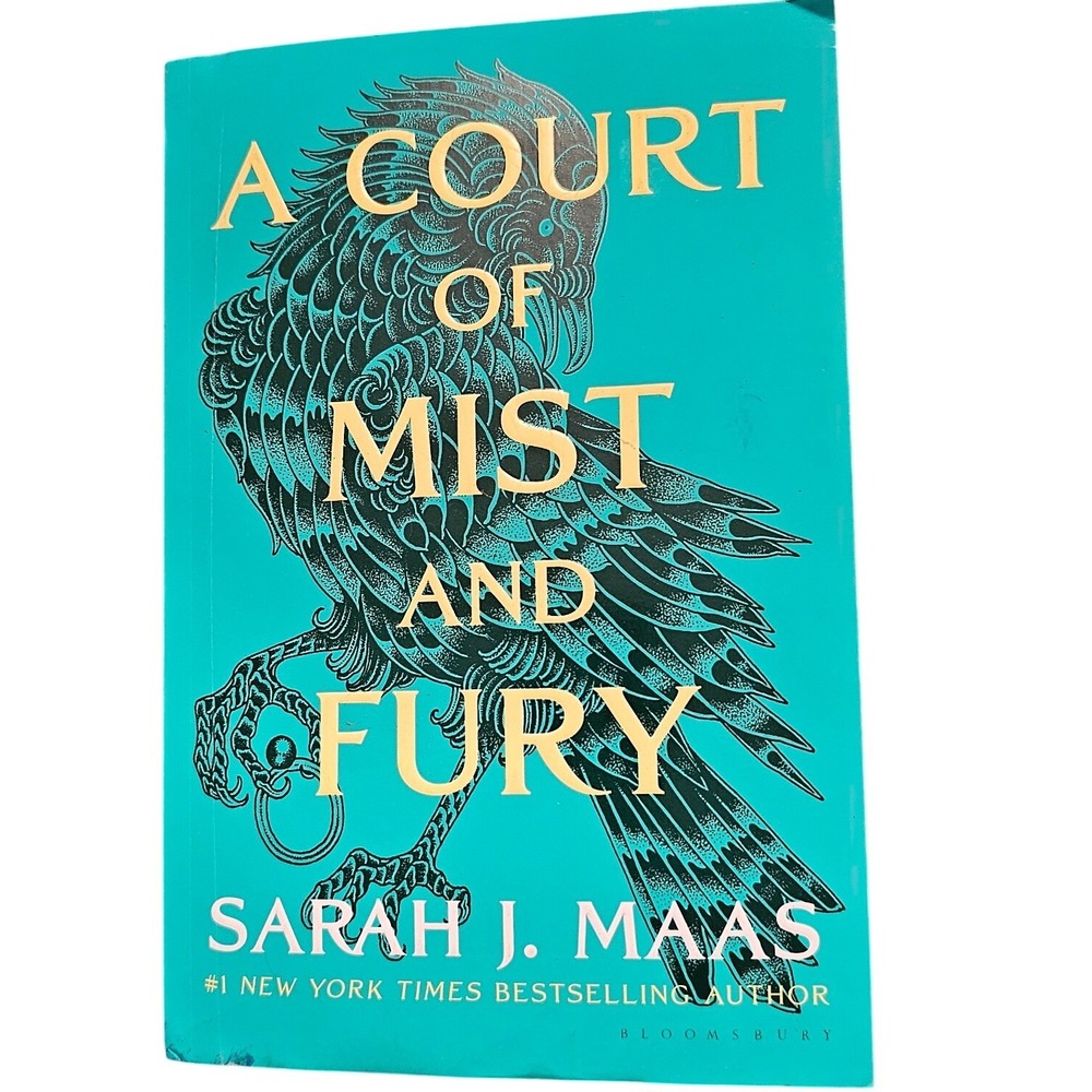 A Court of Mist and Fury Sarah J Maas Paperback ACOTAR Bloomsbury Teal Book
